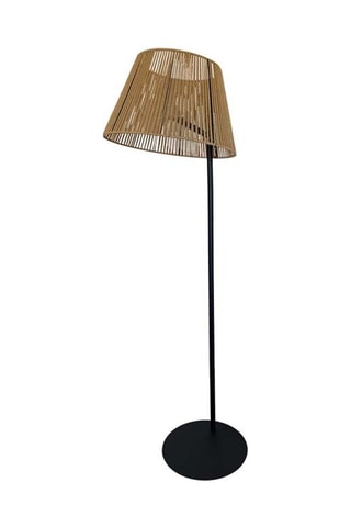 Lampadaire sans fil LED Octavio Gris et marron