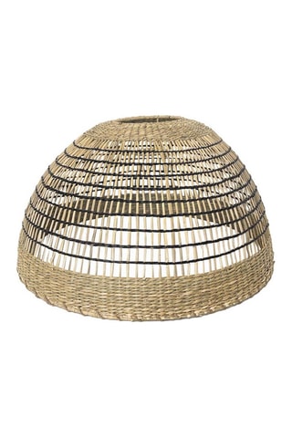 Suspension LED d’extérieur en rotin Cesare Solar - Naturel
