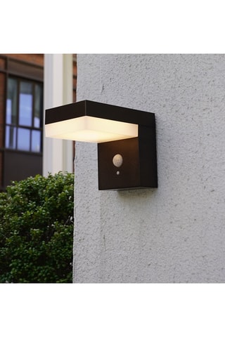 Applique murale solaire LED Cenova - Noir - 36 h - 100, 600 et 1000 lm