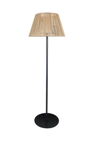 Lampadaire sur pied sans fil LED rechargeable Raffy - Naturel et noir