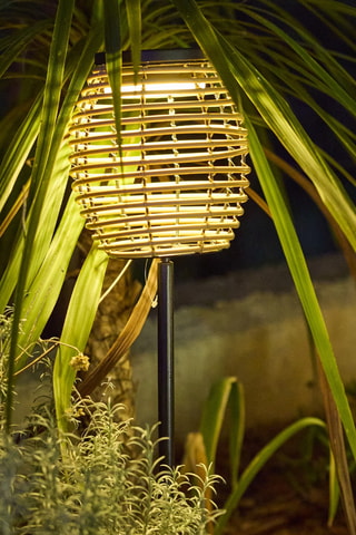 2 lampadaires LED pour sol Bavina - Beige - 2 x 0,9 W