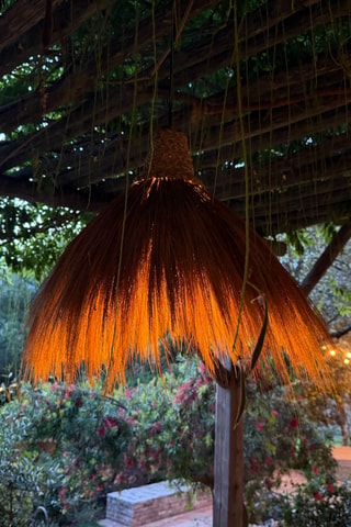 Suspension en herbe de rayung Masai - Beige