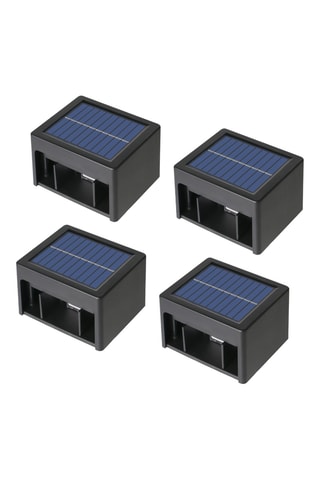 4 appliques murales LED Daxy - Noir - 4 x 0,2 W