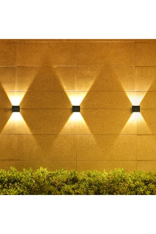 4 appliques murales LED Daxy - Noir - 4 x 0,2 W