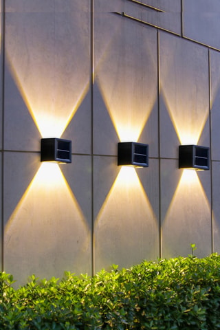 4 appliques murales LED Daxy - Noir - 4 x 0,2 W