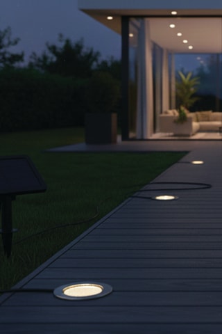 3 spots solaires LED Solpool - Noir - 3 x 7 W