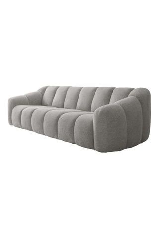 Canapé modulaire Shell - Gris clair - 4 places - En tissu structuré anti-tâche - Pet Friendly