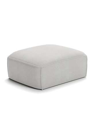 Pouf Flex Felix - Gris - En tissu chenille anti-tâche