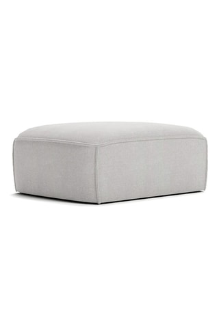 Pouf Flex Felix - Gris - En tissu chenille anti-tâche