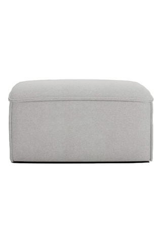 Pouf Flex Felix - Gris - En tissu chenille anti-tâche