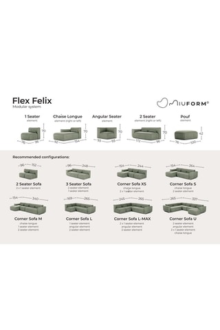 Pouf Flex Felix - Gris - En tissu chenille anti-tâche