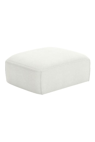 Pouf Flex Felix - Beige - En tissu chenille anti-tâche