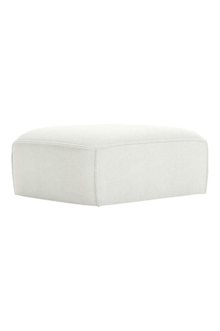 Pouf Flex Felix - Beige - En tissu chenille anti-tâche