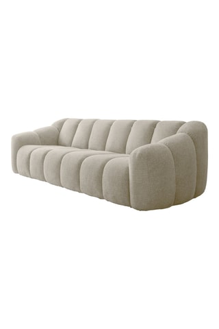 Canapé modulaire Shell - Beige - 4 places - En tissu structuré anti-tâche - Pet Friendly