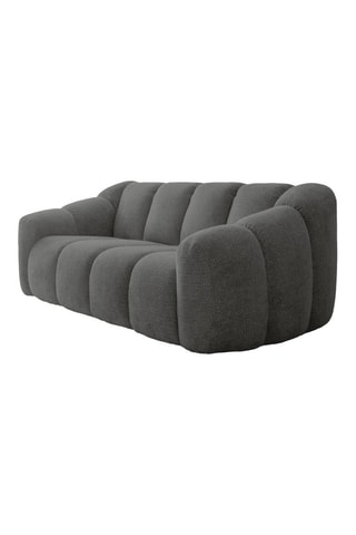Canapé modulaire Shell - Gris - 2 places - En tissu structuré anti-tâche - Pet Friendly