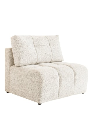 Fauteuil Lulu - Beige - En tissu structuré chiné
