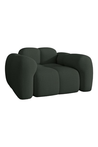 Fauteuil Cloud - Vert foncé - En tissu structuré anti-tâche - Pet Friendly