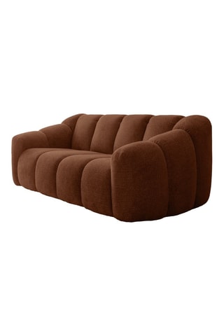 Canapé modulaire Shell - Rouge brique - 2 places - En tissu structuré anti-tâche - Pet Friendly