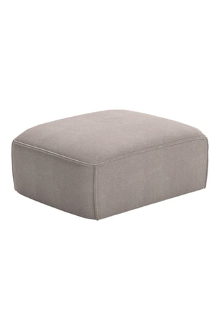 Pouf Flex Felix - Beige foncé - En tissu chenille anti-tâche