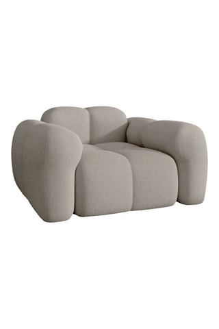 Fauteuil Cloud - Gris clair - En tissu structuré anti-tâche - Pet Friendly