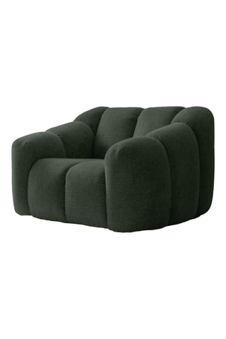 Fauteuil Shell - Vert foncé - En tissu structuré anti-tâche - Pet Friendly