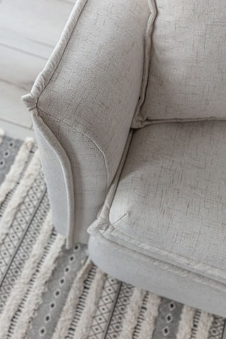 Canapé convertible Charming Charlie - Beige - 3 places - En tissu structure uni
