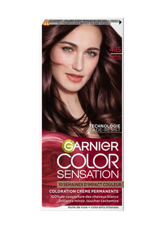 Coloration crème permanente Color Sensation - Châtain glacé 4.15 - 152 g