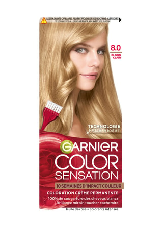 Coloration crème permanente Color Sensation - 8.0 Blond Clair - 152 g