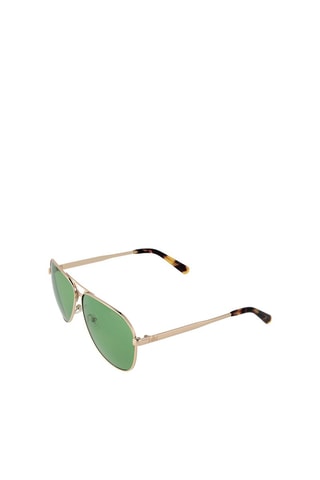Gafas de sol hombre - Lentes efecto espejo - Categoría 2 - Guess - Verde y dorado