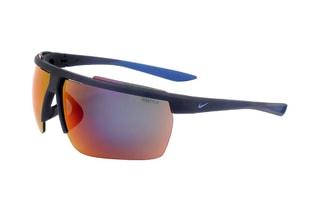 Gafas de sol hombre - Lentes efecto espejo - Categoría 3 - Nike - Blanco y negro