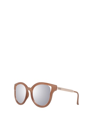 Gafas de sol mujer Categoría 3 - Beige y rosa dorado - Plateado