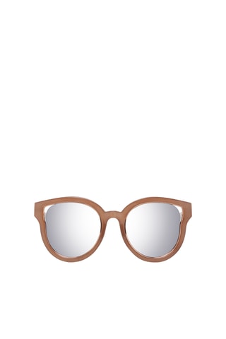 Gafas de sol mujer Categoría 3 - Beige y rosa dorado - Plateado