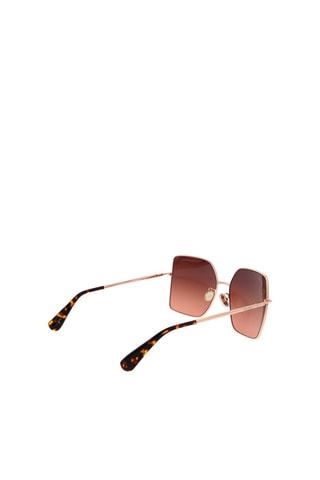 Gafas de sol mujer - Categoría 3 - Max Mara - Dorado, marrón, naranja y rosa