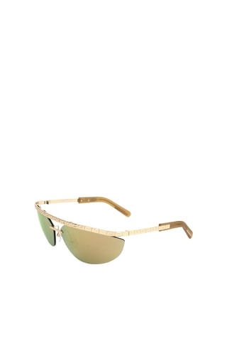 Gafas de sol mujer - Lentes efecto espejo - Categoría 3 - GCDS - Verde, amarillo, marrón y dorado