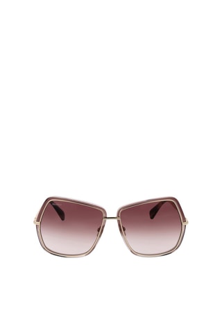 Gafas de sol mujer - Categoría 2 - Max Mara - Marrón, rosa y dorado