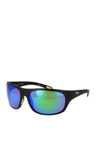 Gafas de sol hombre - Lentes efecto espejo - Categoría 3 - Fila - Negro