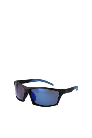 Gafas de sol hombre - Lentes efecto espejo - Categoría 3 - Champion - Negro y azul