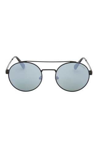Gafas de sol hombre - Lentes efecto espejo - Categoría 3 - Guess - Negro y verde