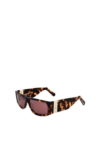 Gafas de sol mujer - Categoría 2 - GCDS - Beige, marrón y rojo