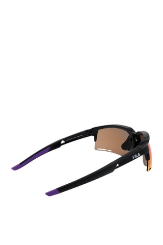 Gafas de sol hombre - Lentes efecto espejo - Categoría 2 - Fila - Negro
