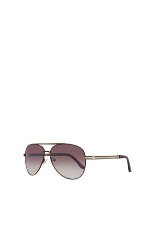 Gafas de sol hombre - Categoría 3 - Guess - Negro, marrón y plateado