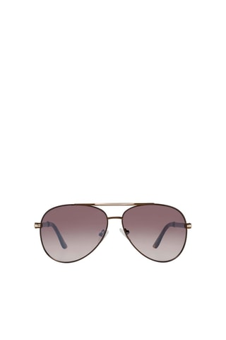 Gafas de sol hombre - Categoría 3 - Guess - Negro, marrón y plateado