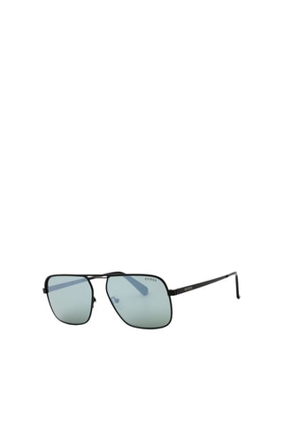 Gafas de sol hombre - Lentes efecto espejo - Categoría 3 - Guess - Negro y verde
