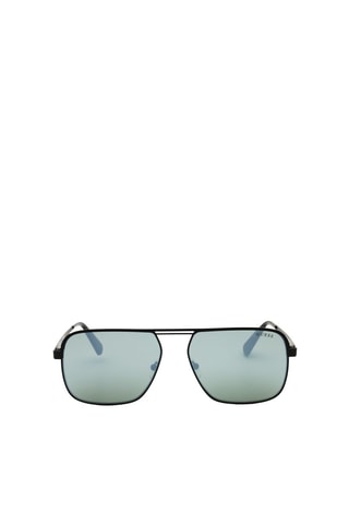 Gafas de sol hombre - Lentes efecto espejo - Categoría 3 - Guess - Negro y verde