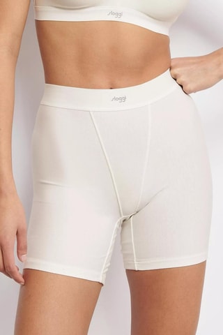 Mallas de algodón orgánico de tiro alto Ever Ease - Blanco 