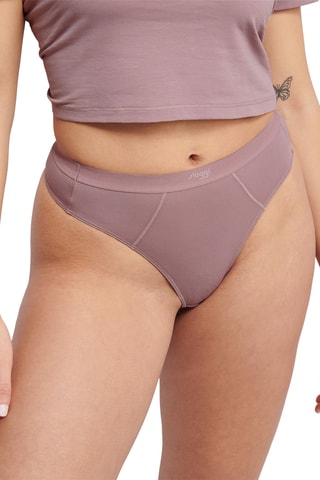 Tanga de talle alto - Malva
