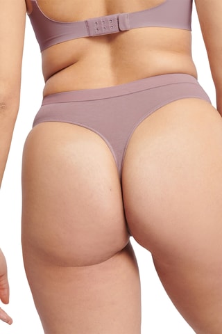 Tanga de talle alto - Malva