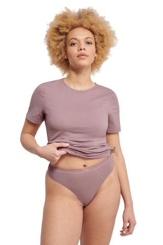 Tanga de talle alto - Malva