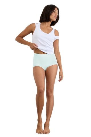 3 shortis de talle alto Basics - Azul claro