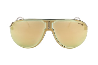 Lunettes de soleil mixte - Verres effet miroir - Catégorie 2 - Carrera - Doré, gris et vert